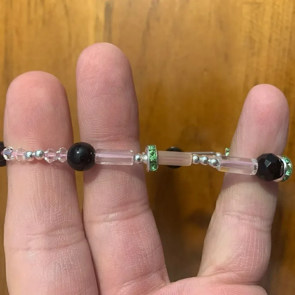 Handmade stretch beaded bracelet